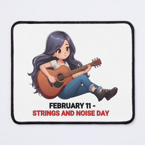 Item preview, Girl playing guitar – National Guitar Day designed and sold by Art-Arcade6.