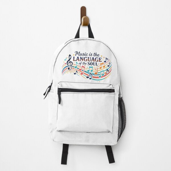 Item preview, Music is the Language of the Soul Musical Notes T-Shirt designed and sold by The Axylen Store.