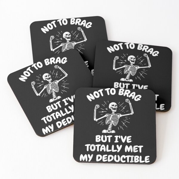 Item preview, Not To Brag Skeleton Humor Quote With Dark Comic Illustration designed and sold by DaphoLatara.