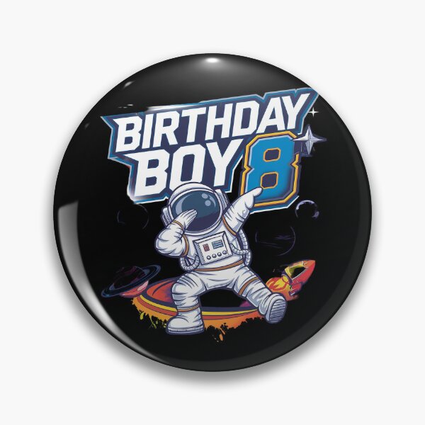 Item preview, Astronaut 8 Years Old Bday Space Explorer 8th Birthday Boy  designed and sold by MarkLeedsArt.