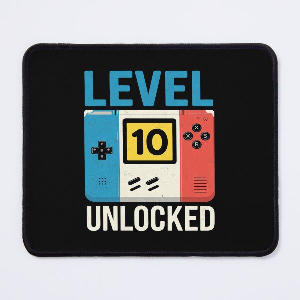 Item preview, Level 10 unlocked Gamer 10th Birthday Video Game lovers designed and sold by DigitaldeligArt.