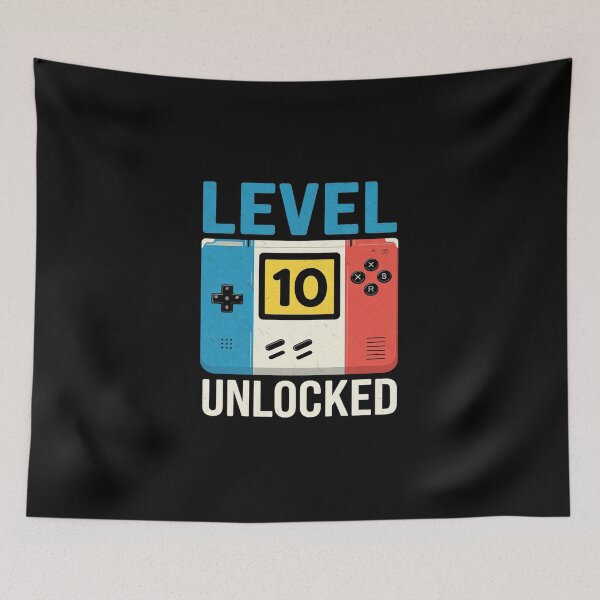 Item preview, Level 10 unlocked Gamer 10th Birthday Video Game lovers  designed and sold by DigitaldeligArt.
