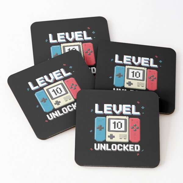 Item preview, Level 10 unlocked Gamer 10th Birthday  Video Game lovers1  designed and sold by DigitaldeligArt.