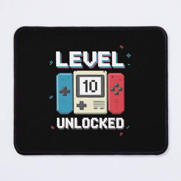 Item preview, Level 10 unlocked Gamer 10th Birthday  Video Game lovers1  designed and sold by DigitaldeligArt.