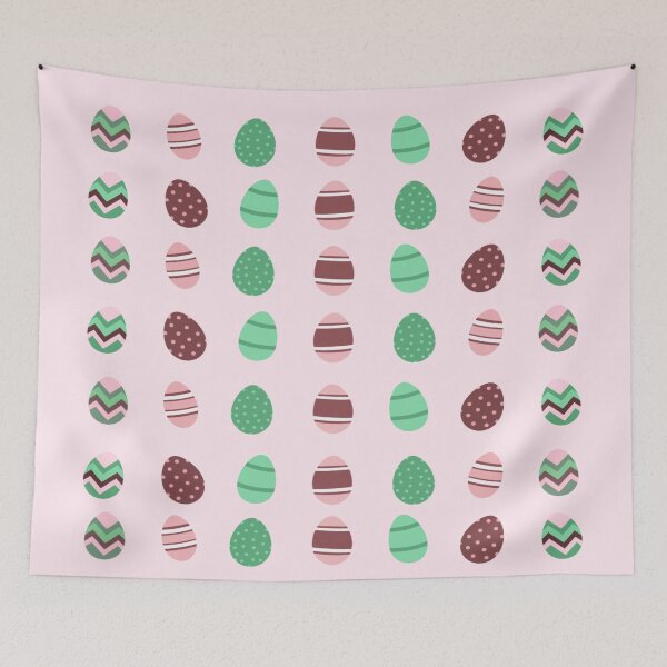 Item preview, Retro Easter Vertical Stripes Pattern Eggs designed and sold by UnhingedBird.