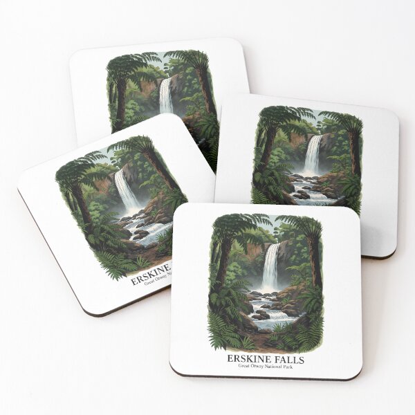 Item preview, Erskine Falls Great Otway National Park - Victoria Waterfall Art designed and sold by Digital Dreams Arts.