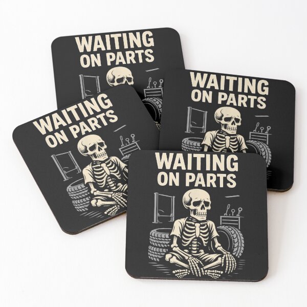 Item preview, Waiting On Parts Skeleton Mechanic Humor Workshop Illustration designed and sold by HarinDonreka.