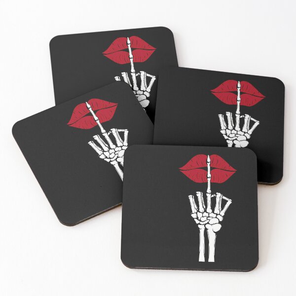 Item preview, Skeleton Hand And Red Hot Lips designed and sold by wxcxkvwkkq46.