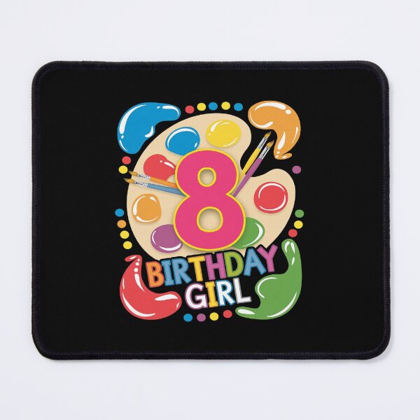 Item preview, Birthday Girl 8 Years Old Art Painting  designed and sold by MarkLeedsArt.