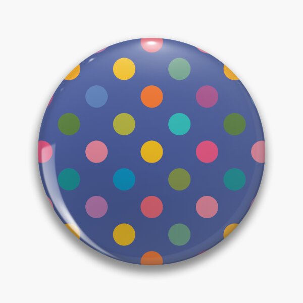 Item preview, Colorful Polka Dots on Blue designed and sold by DuckyRubin.