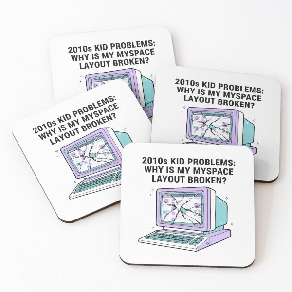 Item preview, 2010s Kid Problems Broken MySpace Layout Retro Tech Art designed and sold by SplashTastic.