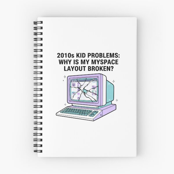 Item preview, 2010s Kid Problems Broken MySpace Layout Retro Tech Art designed and sold by SplashTastic.