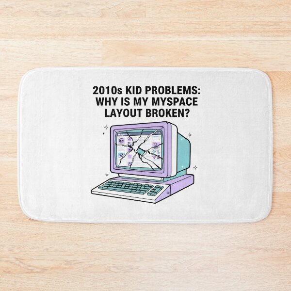 Item preview, 2010s Kid Problems Broken MySpace Layout Retro Tech Art designed and sold by SplashTastic.
