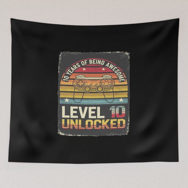Item preview, Level 10 Unlocked Video Gamer 10th Birthday  designed and sold by DigitaldeligArt.