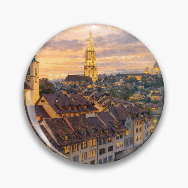 Item preview, Bern at Dusk – Switzerland’s Historic Capital by the Aare River designed and sold by Era-of-Traveler.