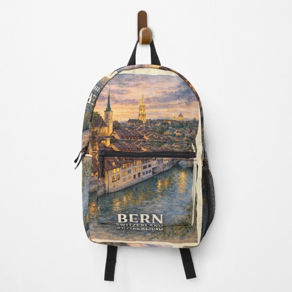 Item preview, Bern at Dusk – Switzerland’s Historic Capital by the Aare River designed and sold by Era-of-Traveler.