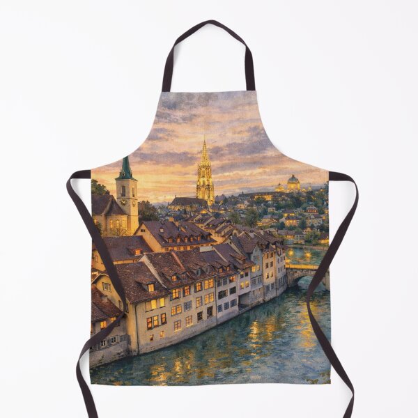 Item preview, Bern at Dusk – Switzerland’s Historic Capital by the Aare River designed and sold by Era-of-Traveler.