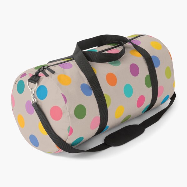 Item preview, Colorful Polka Dots on Tan designed and sold by DuckyRubin.