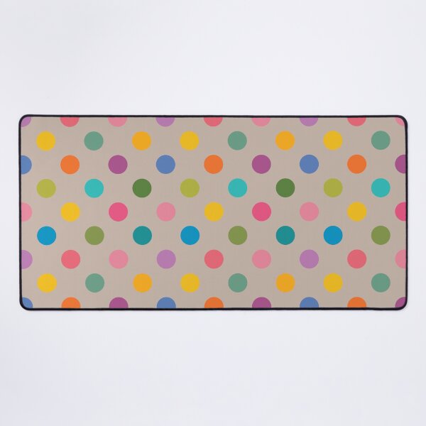 Item preview, Colorful Polka Dots on Tan designed and sold by DuckyRubin.