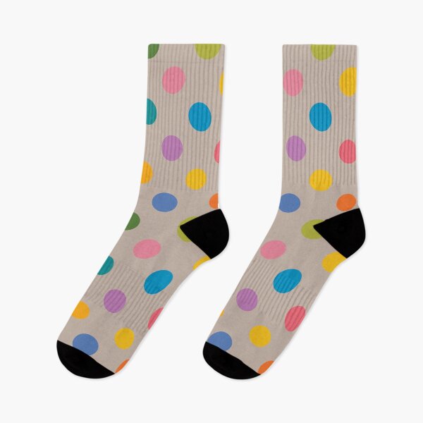 Item preview, Colorful Polka Dots on Tan designed and sold by DuckyRubin.