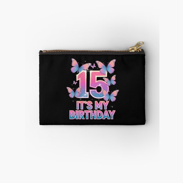 Item preview, Birthday Girl 15 Year Old, Butterfly, Number 15  designed and sold by MarkLeedsArt.