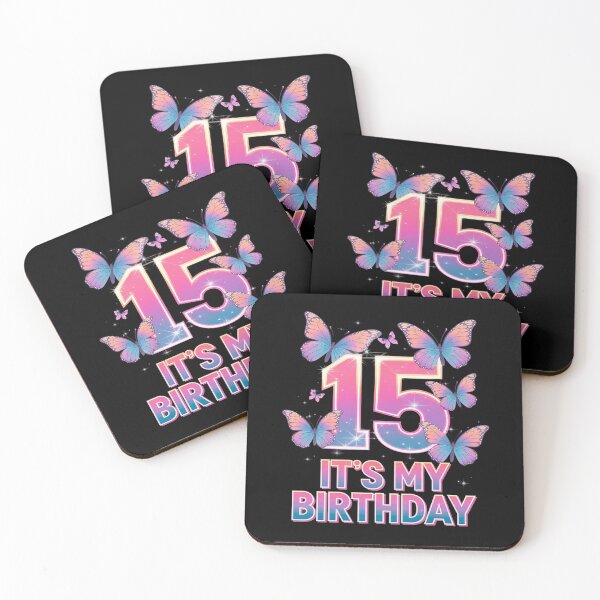Item preview, Birthday Girl 15 Year Old, Butterfly, Number 15  designed and sold by MarkLeedsArt.
