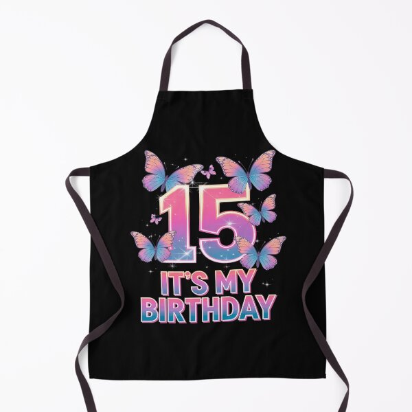 Item preview, Birthday Girl 15 Year Old, Butterfly, Number 15  designed and sold by MarkLeedsArt.