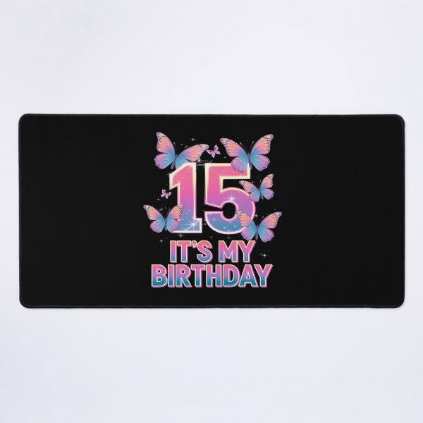 Item preview, Birthday Girl 15 Year Old, Butterfly, Number 15  designed and sold by MarkLeedsArt.