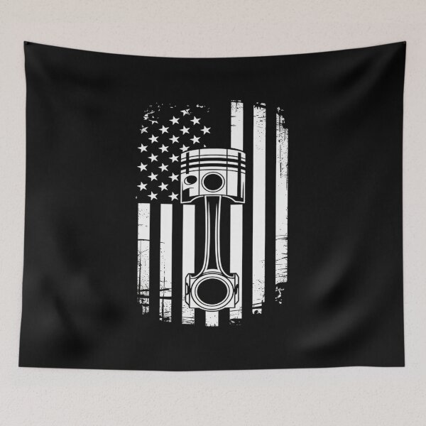 Item preview, Vintage Mechanic American Flag USA Patriotic  designed and sold by VerseFarm.