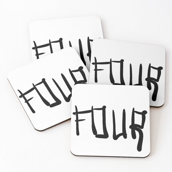 Item preview, Number Four - Calligraphy text designed and sold by Yralexandrio.