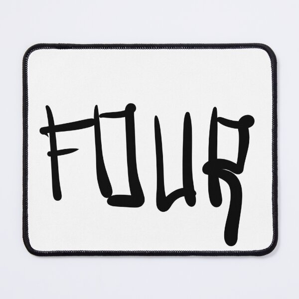 Item preview, Number Four - Calligraphy text designed and sold by Yralexandrio.