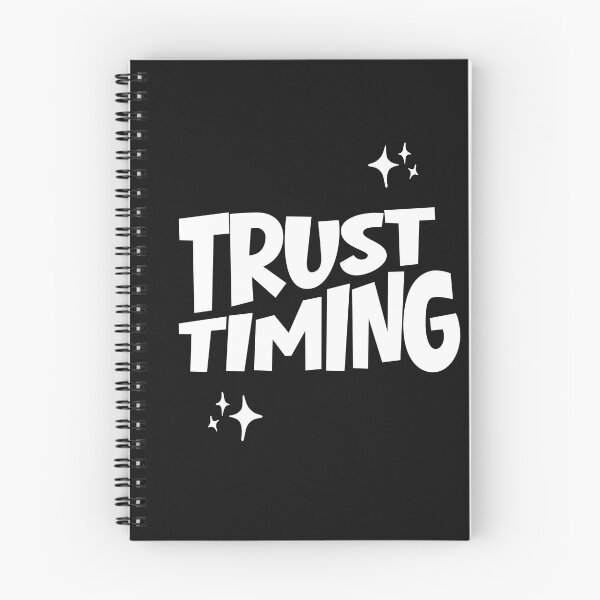 Item preview, Trust Timing Quote Minimal Typography Design for tshirts and sticker | Patience Faith Life Growth Calm Mindset designed and sold by YasirHamidDesigns .