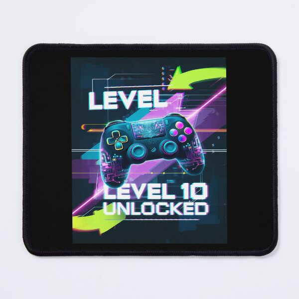 Item preview, Level 10 Unlocked Video Gamer Geek 10th Birthday designed and sold by DigitaldeligArt.