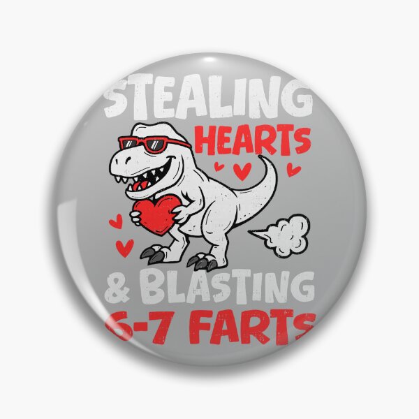 Item preview, Funny Dino Stealing Hearts Blasting 6 7 Farts Valentines Six Seven designed and sold by mjohnson9.