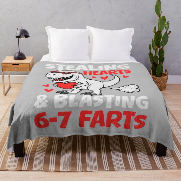 Item preview, Funny Dino Stealing Hearts Blasting 6 7 Farts Valentines Six Seven designed and sold by mjohnson9.