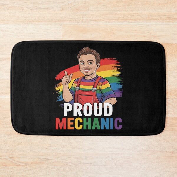Item preview, Vintage Proud Mechanic Costume Rainbow Flag Proud LGBT  designed and sold by VerseFarm.