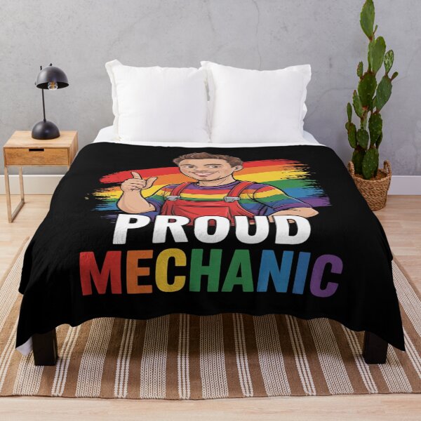 Item preview, Vintage Proud Mechanic Costume Rainbow Flag Proud LGBT  designed and sold by VerseFarm.