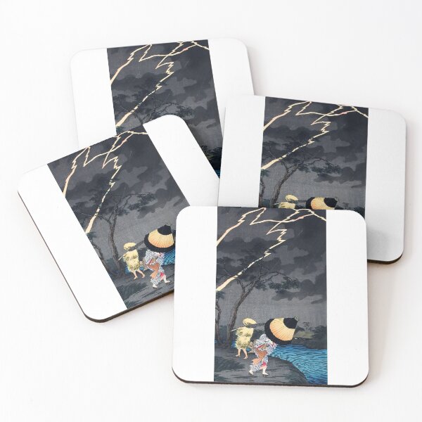 Item preview, Sudden Thunderstorm and Lightning - Hiroaki Takahashi Vintage Print designed and sold by Open Canvas.