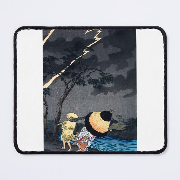 Item preview, Sudden Thunderstorm and Lightning - Hiroaki Takahashi Vintage Print designed and sold by Open Canvas.