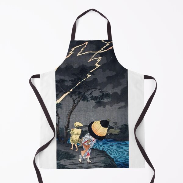Item preview, Sudden Thunderstorm and Lightning - Hiroaki Takahashi Vintage Print designed and sold by Open Canvas.