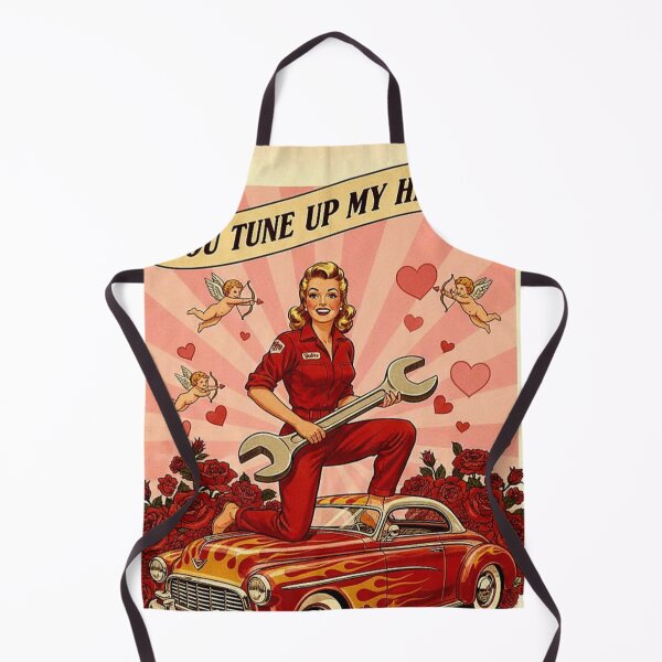 Item preview, You Tune Up My Heart: Retro Flame-Job Garage Valentine designed and sold by Art's Diner.