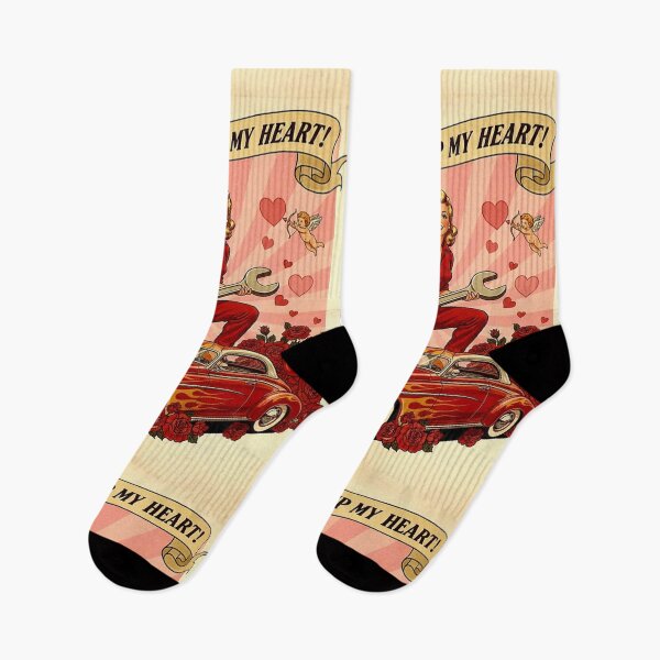 Item preview, You Tune Up My Heart: Retro Flame-Job Garage Valentine designed and sold by Art's Diner.