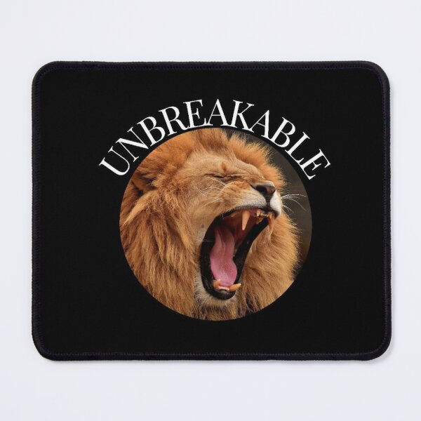 Item preview, UNBREAKABLE – Roaring Lion Strength Motivation Design designed and sold by GlowNGrace.