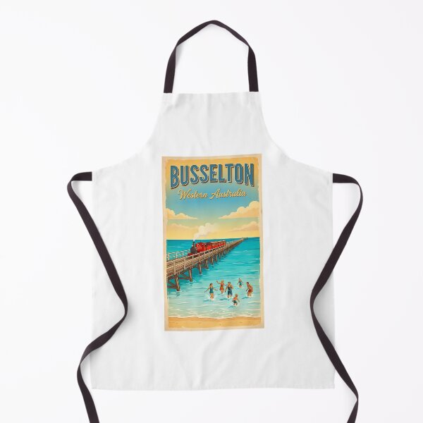 Item preview, Busselton Jetty Western Australia - Vintage Red Train Poster designed and sold by Digital Dreams Arts.
