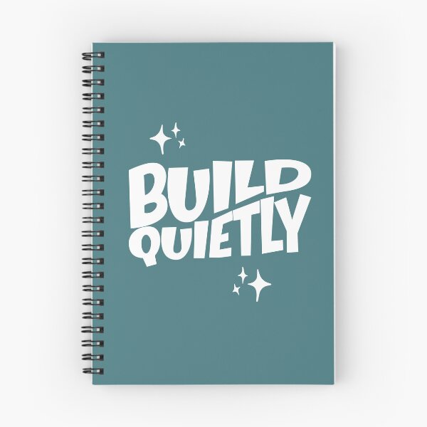 Item preview, Build Quietly Quote Minimal Typography Design for tshirts and sticker | Silent Growth Introvert Success Mindset designed and sold by YasirHamidDesigns .