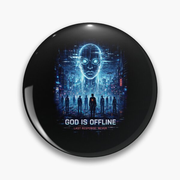 Item preview, System God Failure - Cyberpunk Cable Cult designed and sold by QuoteCanvas.TH.