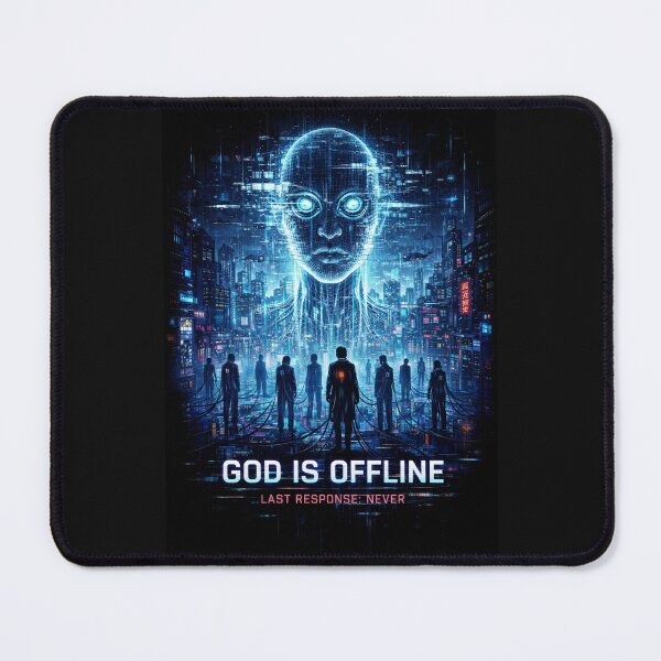 Item preview, System God Failure - Cyberpunk Cable Cult designed and sold by QuoteCanvas.TH.