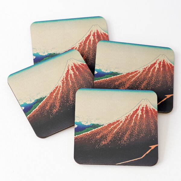 Item preview, Thunderstorm Beneath the Summit (Mount Fuji) - Katsushika Hokusai Print designed and sold by Open Canvas.