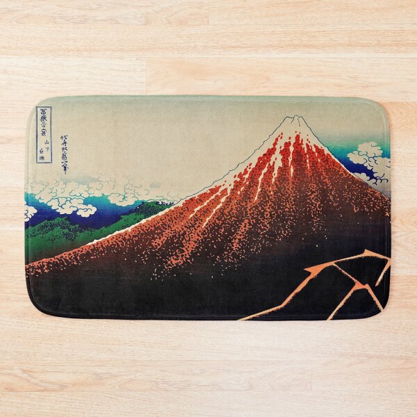 Item preview, Thunderstorm Beneath the Summit (Mount Fuji) - Katsushika Hokusai Print designed and sold by Open Canvas.
