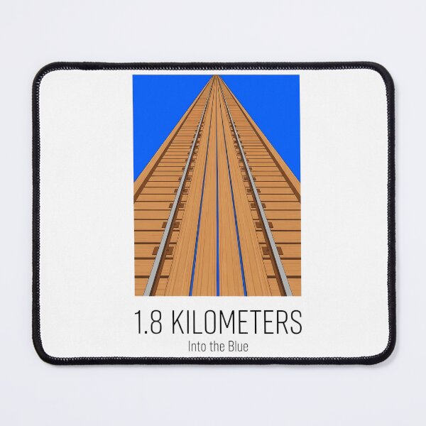 Item preview, Busselton Jetty Minimalist Art - 1.8km Into the Blue designed and sold by Digital Dreams Arts.